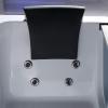 imageEmpava 59 Whirlpool Bathtub Jetted Tub with LightSPA Hydromassage with ChromatherapyAcrylic3Side ApronWhite