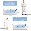 imageEmpava 59 in Acrylic Alcove Whirlpool Bathtub  Hydromassage Rectangular Jetted Soaking Tub with Center Drain  Waterfall Faucet67 InchJT408