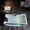 imageEmpava 59 x 29quot Whirlpool Tub750W Acrylic Jetted Bathtub with 11 JetsHydromassage with Chromatherapy3Side Apron58 GallonsETL Certified
