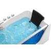 imageEmpava 59 x 29quot Whirlpool Tub750W Acrylic Jetted Bathtub with 11 JetsHydromassage with Chromatherapy3Side Apron58 GallonsETL Certified