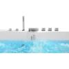 imageEmpava 59 x 29quot Whirlpool Tub750W Acrylic Jetted Bathtub with 11 JetsHydromassage with Chromatherapy3Side Apron58 GallonsETL Certified
