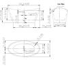 imageEmpava 59quot Freestanding Luxury Acrylic Soaking SPA Tub Modern Stand Alone Bathtubs Model 59BT1518 White59 Inch