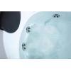 imageEmpava 59quot Freestanding Whirlpool Tub with Right Drain 750W Stand Alone Jetted Bathtub with 6 Powerful Nozzles AcrylicRound2 Big Platforms to Rest Your HandsETL Certified59 Inch