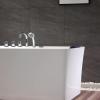 imageEmpava 59quot x 30quot Freestanding Whirlpool Tub560W Stand Alone Jetted BathtubETL CertifiedCenter DrainAcrylic 60 Gallons Rectangle Spacious for BigBoned or Busty Sizes59 Inch