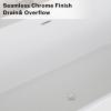 imageEmpava 67quot Bathtub Acrylic SPA Tub by Empava  Back to Wall Bathtubs with Custom Contemporary Design White