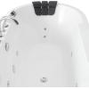 imageEmpava 67quot Freestanding Whirlpool Bathtub with Hydromassage Adjustable Water Jets Luxury Acrylic Massage SPA Soaking Bath Tub in White Double Ended