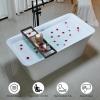 imageEmpava 67quot Luxury Modern Bathroom Freestanding White Color Acrylic Bathtub Soaking SPA Tub With Drain and Overflow59 InRectangular1511
