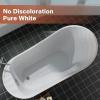 imageEmpava 69 Inch Freestanding Bathtub  Acrylic Free Standing Soaking Tubs with Contemporary Design White67inch