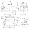 imageEmpava 69 Inch Freestanding Bathtub  Acrylic Free Standing Soaking Tubs with Contemporary Design White67inch