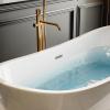 imageEmpava 69 Inch Freestanding Bathtub  Acrylic Free Standing Soaking Tubs with Contemporary Design White69 Inch
