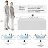imageEmpava 69 Inch Freestanding Bathtub  Acrylic Free Standing Soaking Tubs with Contemporary Design White71 Inch