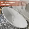 imageEmpava 69quot Freestanding Bathtub Luxury Acrylic Soaking Tub Modern StandAlone Design Glossy White  cUPC CertifiedFT518