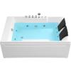 imageEmpava 72quot x 48quot Whirlpool Tub 2 Person Jetted Bathtub Hydro Massage ampamp Chromatherapy ETL Certified 3 Sided Apron Acrylic  1125 Watt 110 Gallons Left Drain72 InchJT367LEDOld