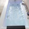 imageEmpava 72quot x 48quot Whirlpool Tub 2 Person Jetted Bathtub Hydro Massage ampamp Chromatherapy ETL Certified 3 Sided Apron Acrylic  1125 Watt 110 Gallons Left Drain67 InchJT351LEDNew