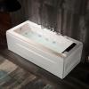 imageEmpava 72quot x 48quot Whirlpool Tub 2 Person Jetted Bathtub Hydro Massage ampamp Chromatherapy ETL Certified 3 Sided Apron Acrylic  1125 Watt 110 Gallons Left Drain67 InchJT351LEDNew