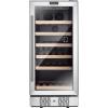 imageEmpava Chiller 15 inch Mini Single Zone Fridge for 31 Bottles Built in or Freestanding Wine Cooler Stainless Steel Glass Door Quiet Operation Compressor Adjust Temperature