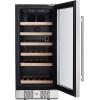 imageEmpava Chiller 15 inch Mini Single Zone Fridge for 31 Bottles Built in or Freestanding Wine Cooler Stainless Steel Glass Door Quiet Operation Compressor Adjust Temperature