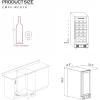 imageEmpava Chiller 15 inch Mini Single Zone Fridge for 31 Bottles Built in or Freestanding Wine Cooler Stainless Steel Glass Door Quiet Operation Compressor Adjust Temperature