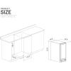 imageEmpava Cooler Refrigerator 15 inch Mini Single Zone Fridge for 31 Bottles Built in or Freestanding Compressor Wine Chiller Glass Door for Home Office Bar in Stainless Steel Black