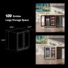 imageEmpava Cooler Refrigerator 160 Bottles Dual Zone Built in or Freestanding Compressor Wine Fridge Chiller in Stainless Steel 24 Inch30in Dual Zone