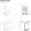 imageEmpava Cooler Refrigerator 160 Bottles Dual Zone Built in or Freestanding Compressor Wine Fridge Chiller in Stainless Steel 24 Inch45 Bottles Dual Zone