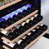 imageEmpava Cooler Refrigerator 160 Bottles Dual Zone Built in or Freestanding Compressor Wine Fridge Chiller in Stainless Steel 24 Inch45 Bottles Dual Zone