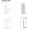 imageEmpava Cooler Refrigerator 171 Bottles Single Zone Built in or Freestanding Compressor Fridge Chiller Wine Cellar 24 Inch Stainless Steel