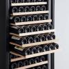 imageEmpava Cooler Refrigerator 171 Bottles Single Zone Built in or Freestanding Compressor Fridge Chiller Wine Cellar 24 Inch Stainless Steel