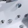 imageEmpava Corner Whirlpool Bathtub with Heater2 Person 59quot Jetted Tub with LightSpa Hydromassage with ChromatherapyAcrylicWhite ETL Certified59JT408LED
