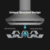 imageEmpava DuctedDuctless WallMount Range Hood 30 Inch 400 CFM 3Speed Push Button Control LED Lights Baffle Filters Plugin Stainless SteelRH05N