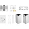 imageEmpava DuctedDuctless WallMount Range Hood 30 Inch 400 CFM 3Speed Push Button Control LED Lights Baffle Filters Plugin Stainless SteelRH09
