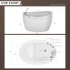 imageEmpava EMPVFT1518 67quot Acrylic Freestanding Bathtub48 Inch