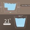 imageEmpava EMPVFT1518 67quot Acrylic Freestanding Bathtub48 Inch