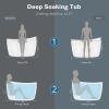 imageEmpava EMPVFT1518 67quot Acrylic Freestanding Bathtub59 in