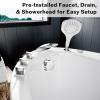 imageEmpava EMPVFT1518 67quot Acrylic Freestanding Bathtub59 in