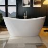 imageEmpava EMPVFT1518 67quot Acrylic Freestanding Bathtub67 Inch