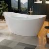 imageEmpava EMPVFT1518 67quot Acrylic Freestanding Bathtub67 Inch