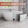 imageEmpava EMPVFT1518 67quot Acrylic Freestanding Bathtub71 Inch