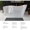 imageEmpava Freestanding Bathtub Luxury Acrylic Soaking Tub67quot Modern Stand Alone Tub Ice Bath ampamp Winter Bath Overflow and Drain Included Glossy WhitecUPC Certified