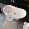 imageEmpava Freestanding Bathtub Luxury Acrylic Soaking Tub67quot Modern Stand Alone Tub Ice Bath ampamp Winter Bath Overflow and Drain Included Glossy WhitecUPC Certified