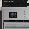 imageEmpava Freestanding ampamp SlideIn Gas Range 50 Cu Ft Single Oven with 5 Sealed HighLow Burners ampamp Touch Timer Heavy Duty Continuous Grates in Stainless Steel 30 Inch30 Inch