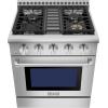 imageEmpava Gas Range 43 Cu Ft Convection Oven with Touch Timer 5 Deep Recessed Burners Cooktop Heavy Duty Continuous Grates in Stainless Steel Freestanding ampamp Slidein Stove36 InchProstyle