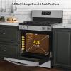 imageEmpava Gas Range 48 CuFt Oven with Touch Timer4 Deep Recessed Burners CooktopStainless Steel with Storage Drawer Freestanding ampamp Slidein Stove30 Inch