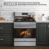 imageEmpava Gas Range 48 CuFt Oven with Touch Timer4 Deep Recessed Burners CooktopStainless Steel with Storage Drawer Freestanding ampamp Slidein Stove30 Inch