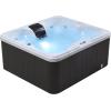 imageEmpava Luxury Outdoor Hot Tub 4 Person Whirlpool Outdoor Spa Tub Freestanding Bathtub 67IN 15 Jets Massage Rectangle Relaxing Home Garden Hot Tub Spa with LED Lights ampamp Cover Black