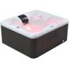 imageEmpava Luxury Outdoor Hot Tub 4 Person Whirlpool Outdoor Spa Tub Freestanding Bathtub 67IN 15 Jets Massage Rectangle Relaxing Home Garden Hot Tub Spa with LED Lights ampamp Cover Black