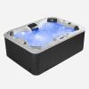imageEmpava Luxury Outdoor Hot Tub 4 Person Whirlpool Outdoor Spa Tub Freestanding Bathtub 83IN 16 Jets Massage Rectangle Relaxing Home Garden Hot Tub Spa with LED Lights ampamp Cover Black