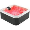 imageEmpava Luxury Outdoor Hot Tub 5 Person Whirlpool Outdoor Spa Tub Freestanding Bathtub 75IN 25 Jets Massage Square Relaxing Home Garden Hot Tub Spa with LED Lights ampamp Cover Black