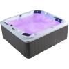 imageEmpava Luxury Outdoor Hot Tub 5 Person Whirlpool Outdoor Spa Tub Freestanding Bathtub 87IN 33 Jets Massage Rectangle Relaxing Home Garden Hot Tub Spa with LED Lights ampamp Cover Black