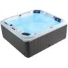 imageEmpava Luxury Outdoor Hot Tub 5 Person Whirlpool Outdoor Spa Tub Freestanding Bathtub 87IN 33 Jets Massage Rectangle Relaxing Home Garden Hot Tub Spa with LED Lights ampamp Cover Black